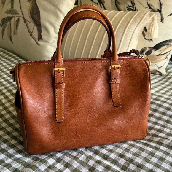 Dooney & Bourke Florentine Olivia Satchel in Natural π - Picture 3 of 12